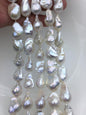 AA 13-16mm White flame ball freshwater pearl,FL15-2A-5-89
