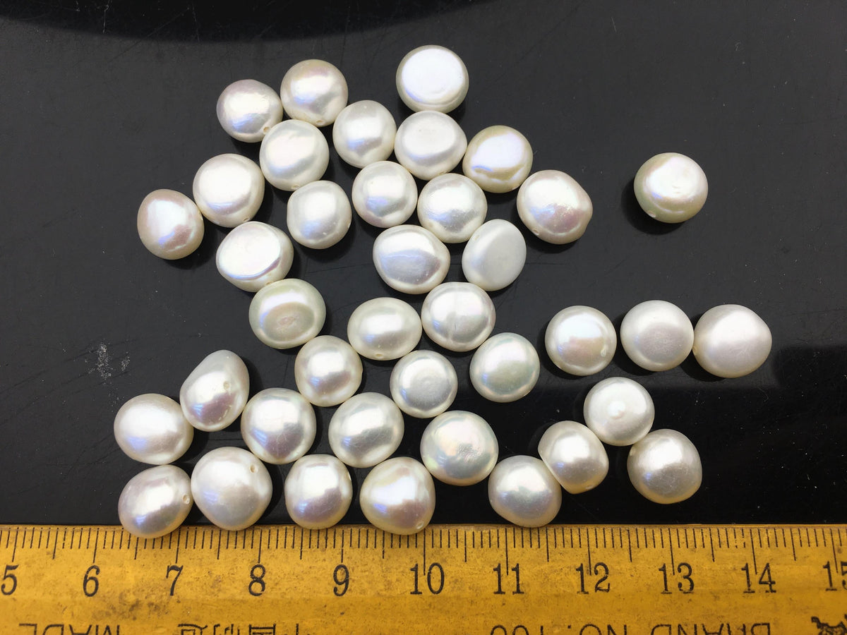 40pcs AAA 8.4-9.3mm white nugget freshwater pearls,cultured freshwater baroque pearl bead string,LM9-3A-3