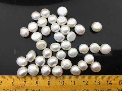 40pcs AAA 8.4-9.3mm white nugget freshwater pearls,cultured freshwater baroque pearl bead string,LM9-3A-3