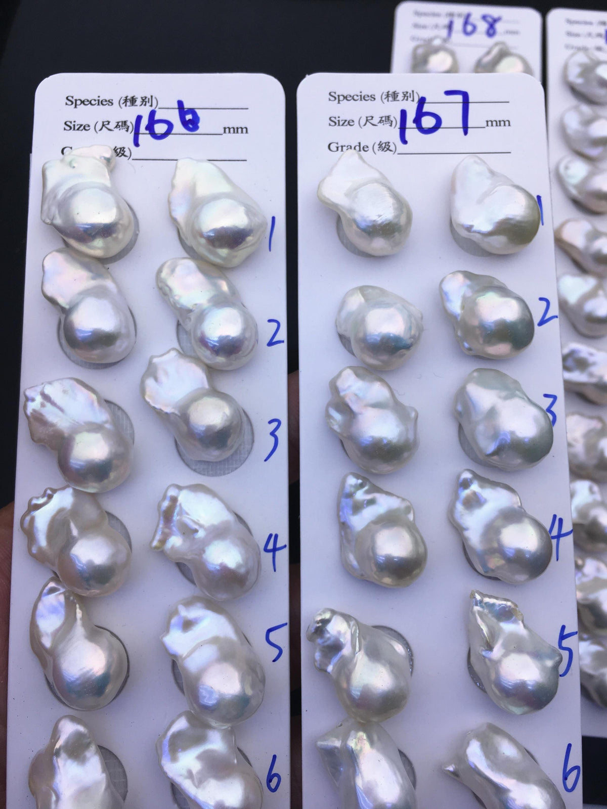 AAA 13-15x18-22mm White Flame ball Pearl Pairs - large Baroque freshwater pearl pairs,top half hole,FL15-3A-8-69