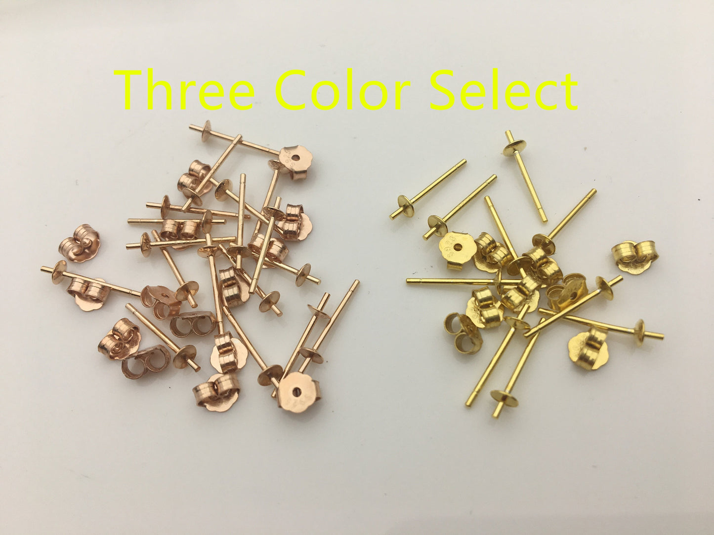 Quality Update! High quality sterling silver stud,s925 sterling silver stud, rose gold,yellow gold stud for earrings,ASL-ER-003