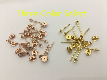Quality Update! High quality sterling silver stud,s925 sterling silver stud, rose gold,yellow gold stud for earrings,ASL-ER-003
