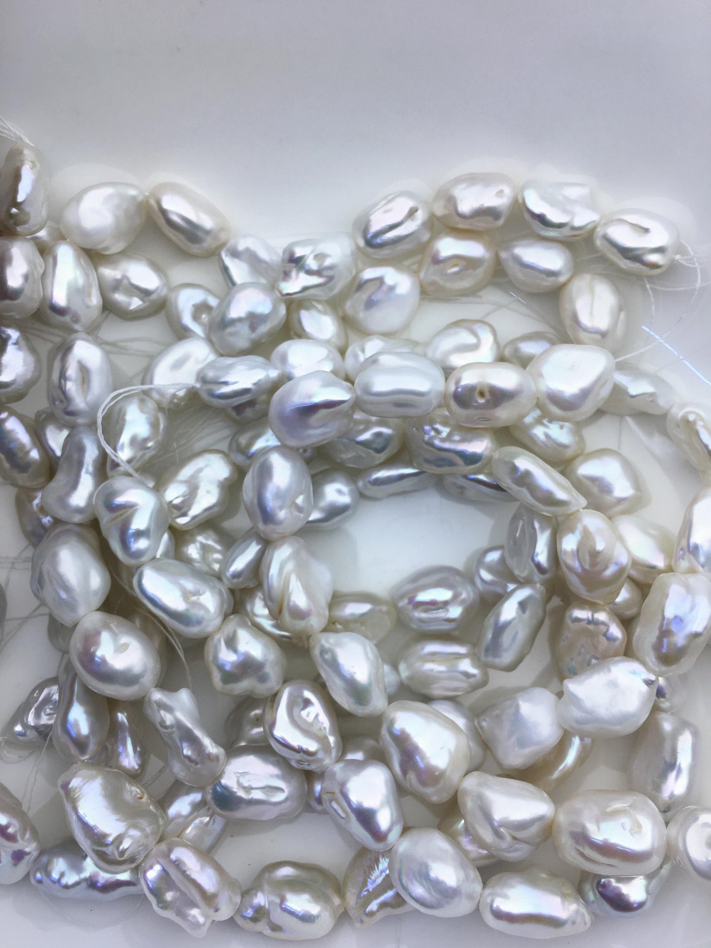 AA 11-13mm white Thick long keshi Freshwater Pearl,ZS-200-75
