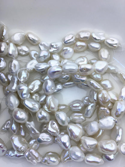 AA 11-13mm white Thick long keshi Freshwater Pearl,ZS-200-75