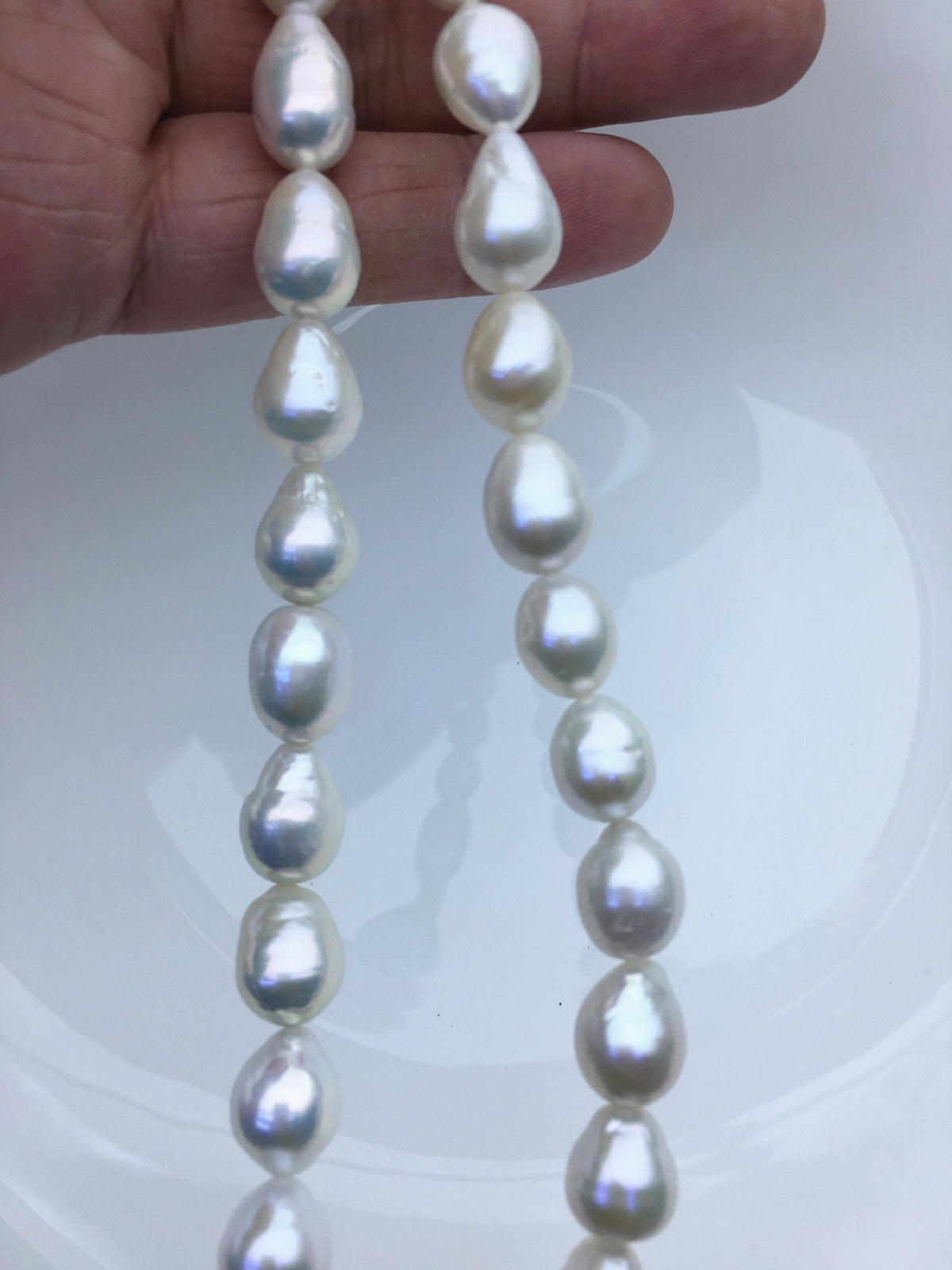 AA+ 9-11mm white rice freshwater pearls,Christmas,Valentine's Day gift,for pearl necklace,Love,Happiness,LR10-T7