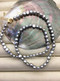 1pc AAA+ 16+2'' 5-6mm Gray Nugget Pearl necklace,pearl necklace, NPN1-029