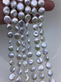 AAA 10-11mm White Coin freshwater pearls,diy bead,flat round pearl bead,COIN12-2A-2-8