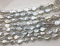AA 11-12mm White Drop Coin freshwater pearls,diy bead,flat round pearl bead,COIN12-2A-2-22