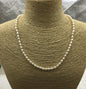 15+2'' AAA 2.8-3.1mm tiny rice freshwater Pearl necklace,genuine freshwater Pearl necklace,Natural Pearl Necklace,NPN1-042