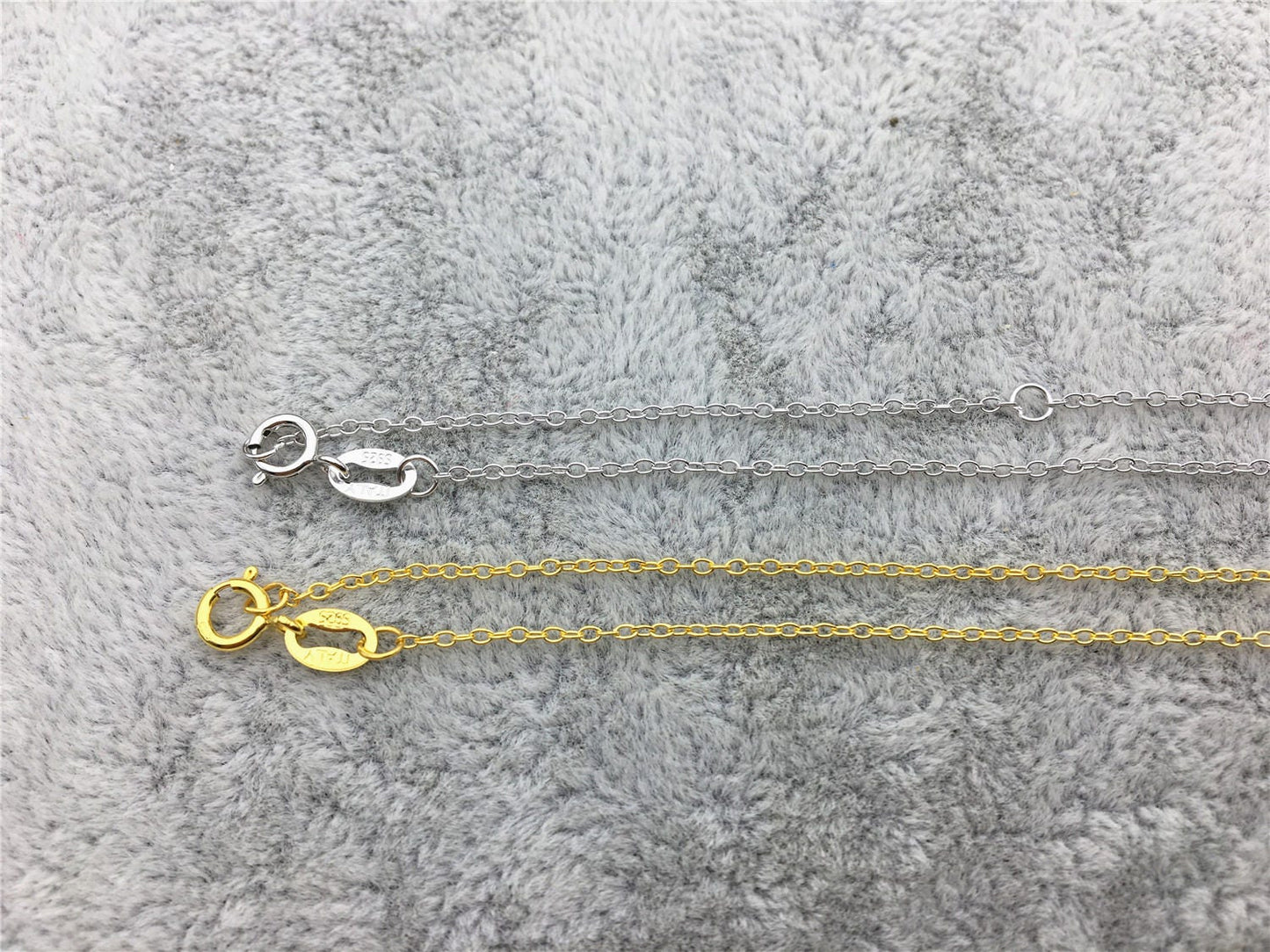 16+2''/23''/27''/31'' s925 Sterling Silver O Chain Necklace With Round Clasp,Replace Necklace,S925 Chain