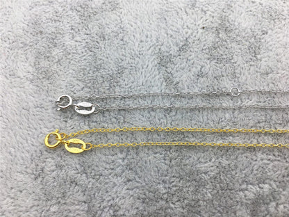16+2''/23''/27''/31'' s925 Sterling Silver O Chain Necklace With Round Clasp,Replace Necklace,S925 Chain