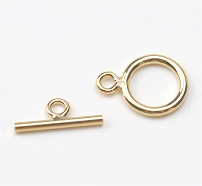 1pc 14K GoldFilled OT Clasp,simple Gold plated Toggle Clasp,AGF-CL-007