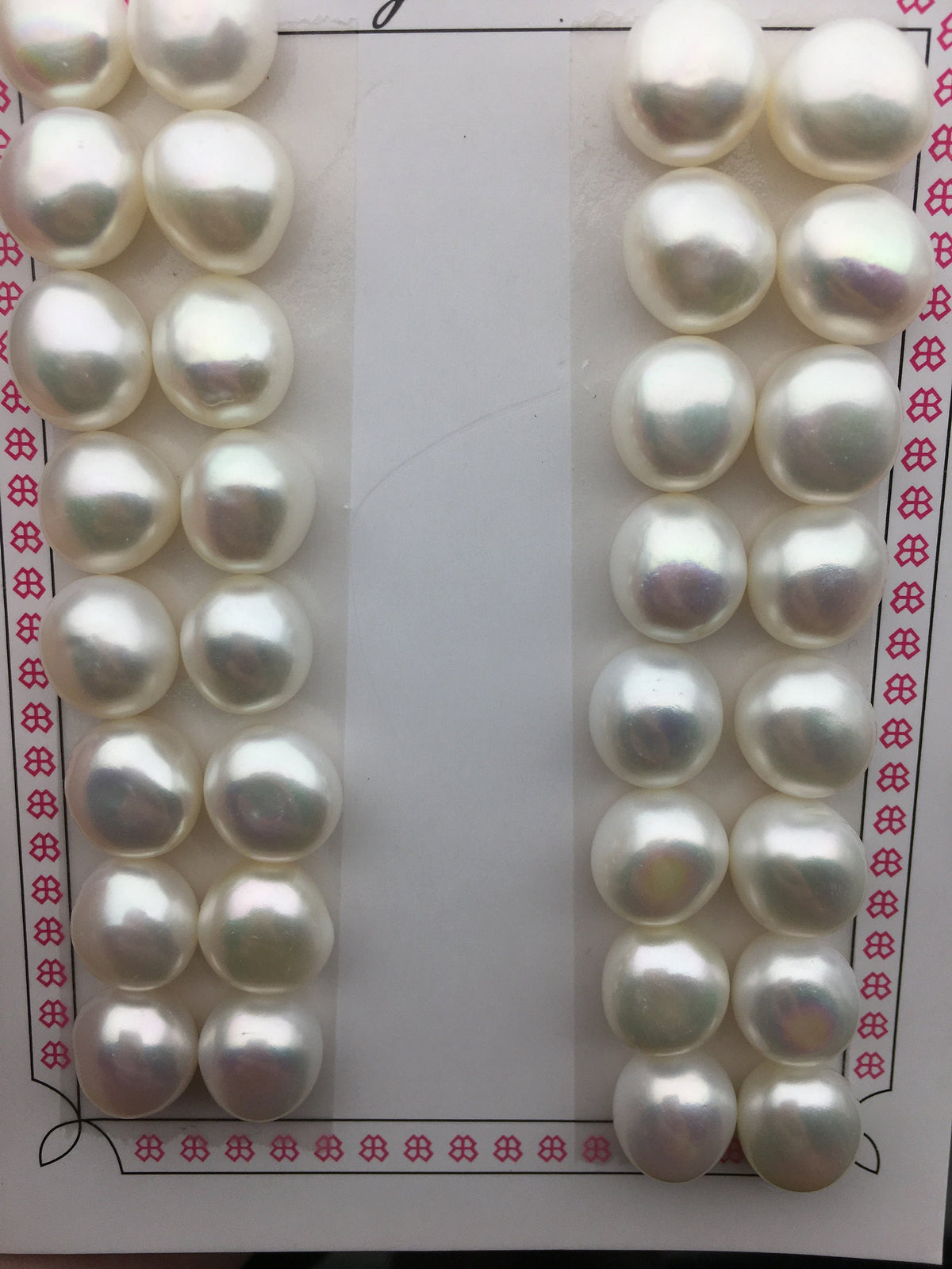 Rare!AAA 10.5-11mm White baroque button freshwater pearls,white nugget pearl pairs,pearl earring,pearl stud,BTN10-3A-2
