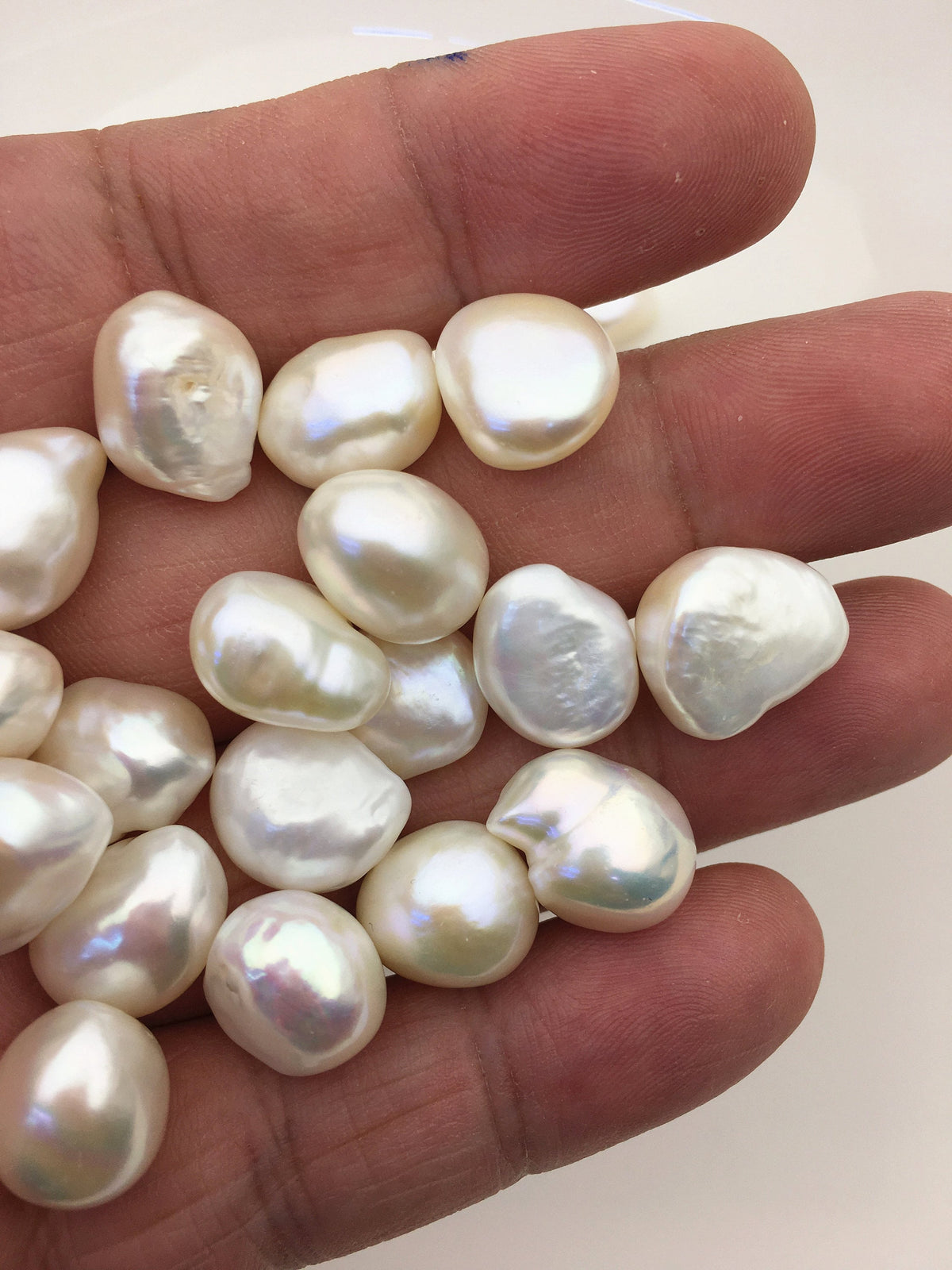 20pcs AAA 11.5-12.5mm white nugget freshwater pearls,white baroque pearl,irregular pearl,pearl wholesale supply China, LM12-T4