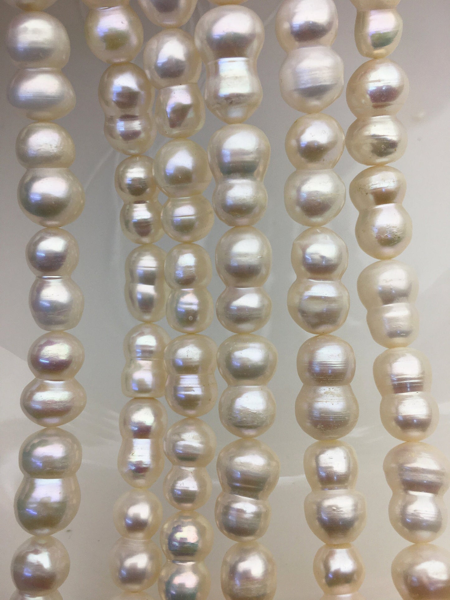 AA+ 8-10mm white Gourd baroque pearls, Baroque Gourd,DIY,high luster,ZS-114-9