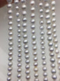 AA+ 7-8mm white baroque near round freshwater chinese akoya pearls,RP7-T2