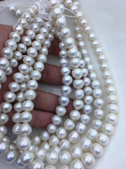 AA+ 9-11mm white button round Edison Freshwater Pearl,ED12-2A-5-53