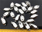 925 Sterling Silver or Alloy plated white gold Bean Shaped Clasp,Easy Push Clasp for pearl bracelet necklace,DIY clasp,ASL-CL-008