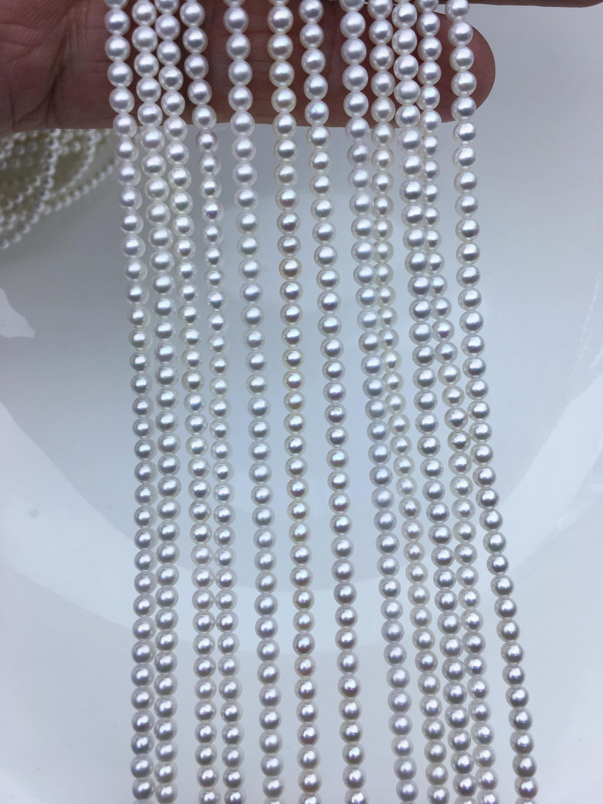 AAA 3-3.5mm white round freshwater pearls,white round pearl,pearl wholesale,RP3-3A-3