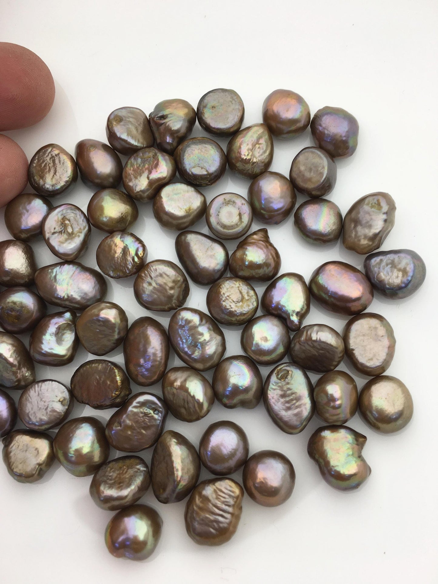 20pcs AA brown nugget freshwater pearls,no hole,LM10-T14