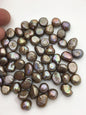 20pcs AA brown nugget freshwater pearls,no hole,LM10-T14