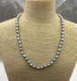 16.5+2'' AAA 5-5.5mm gray tiny rice freshwater Pearl necklace,genuine freshwater Pearl necklace,Natural Pearl Necklace,NPN1-001