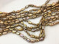AA+ 6-7mm brown toothpick Biwa Pearl Necklace,Genuine Fresh Water Pearl,Wedding Necklace,Mothers Day,ZS-80-10-24