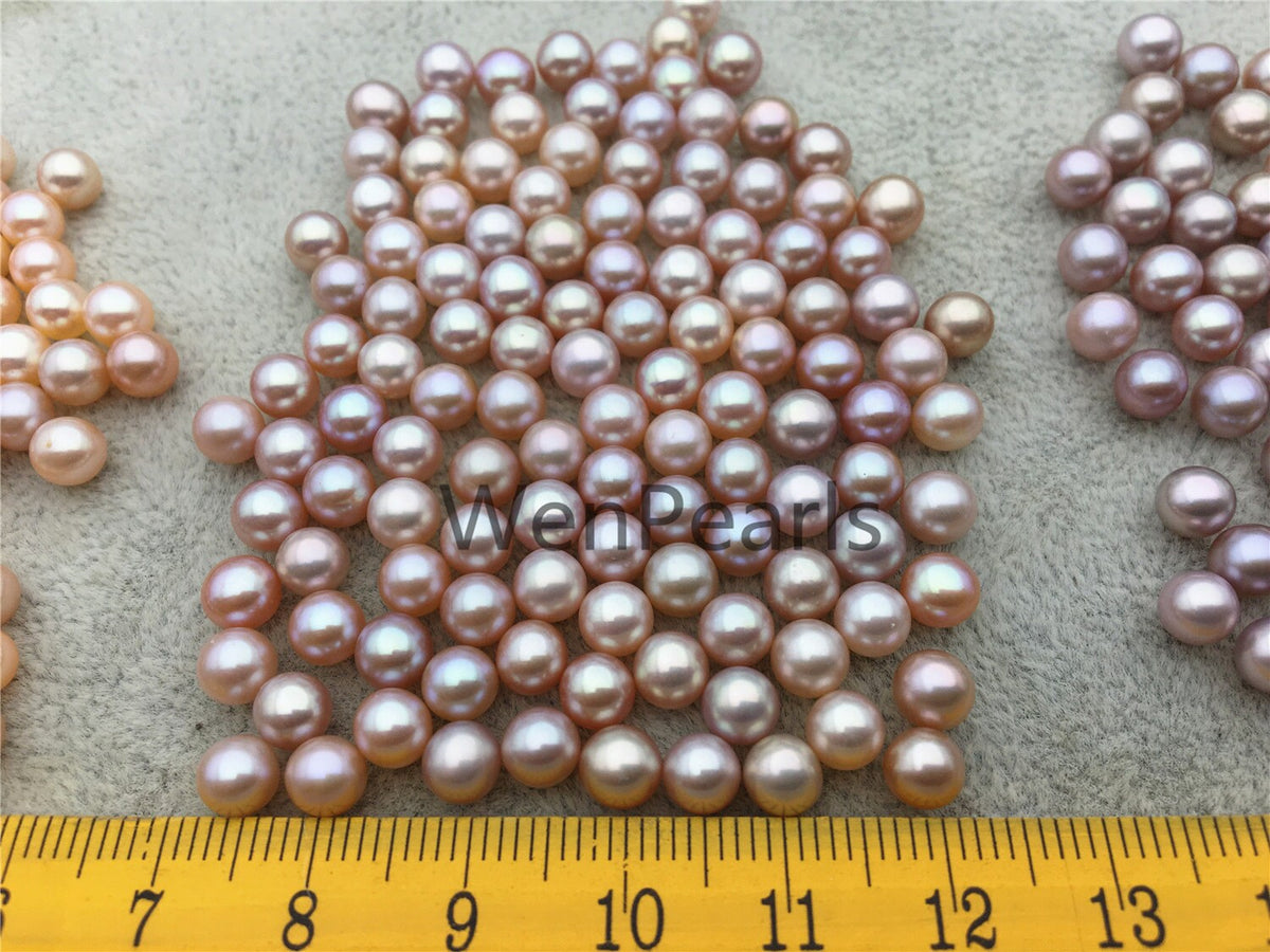 AAA 5-5.5mm pink peach purple round freshwater pearls,white freshwater round loose pearl wholesale,tiny pearl supply,RP5-3AY-GJ-2