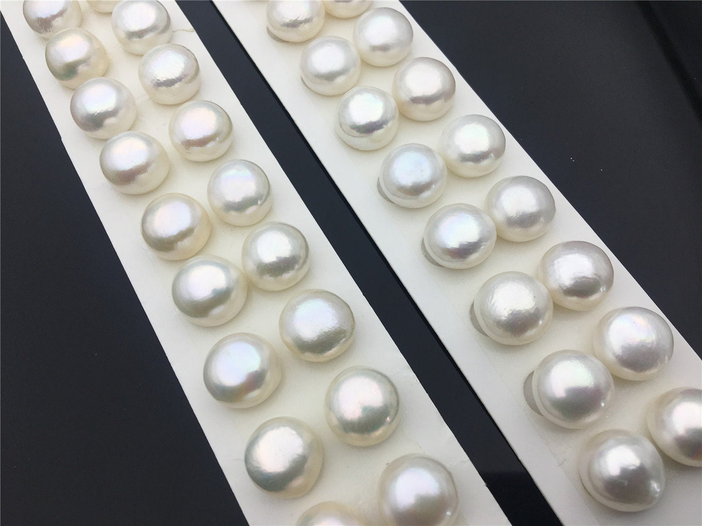Rare!AAA 12.5-13mm High Luster Thick Skin button freshwater pearls,round button pearl pairs,pearl earring,pearl stud,BTN12-3A-3