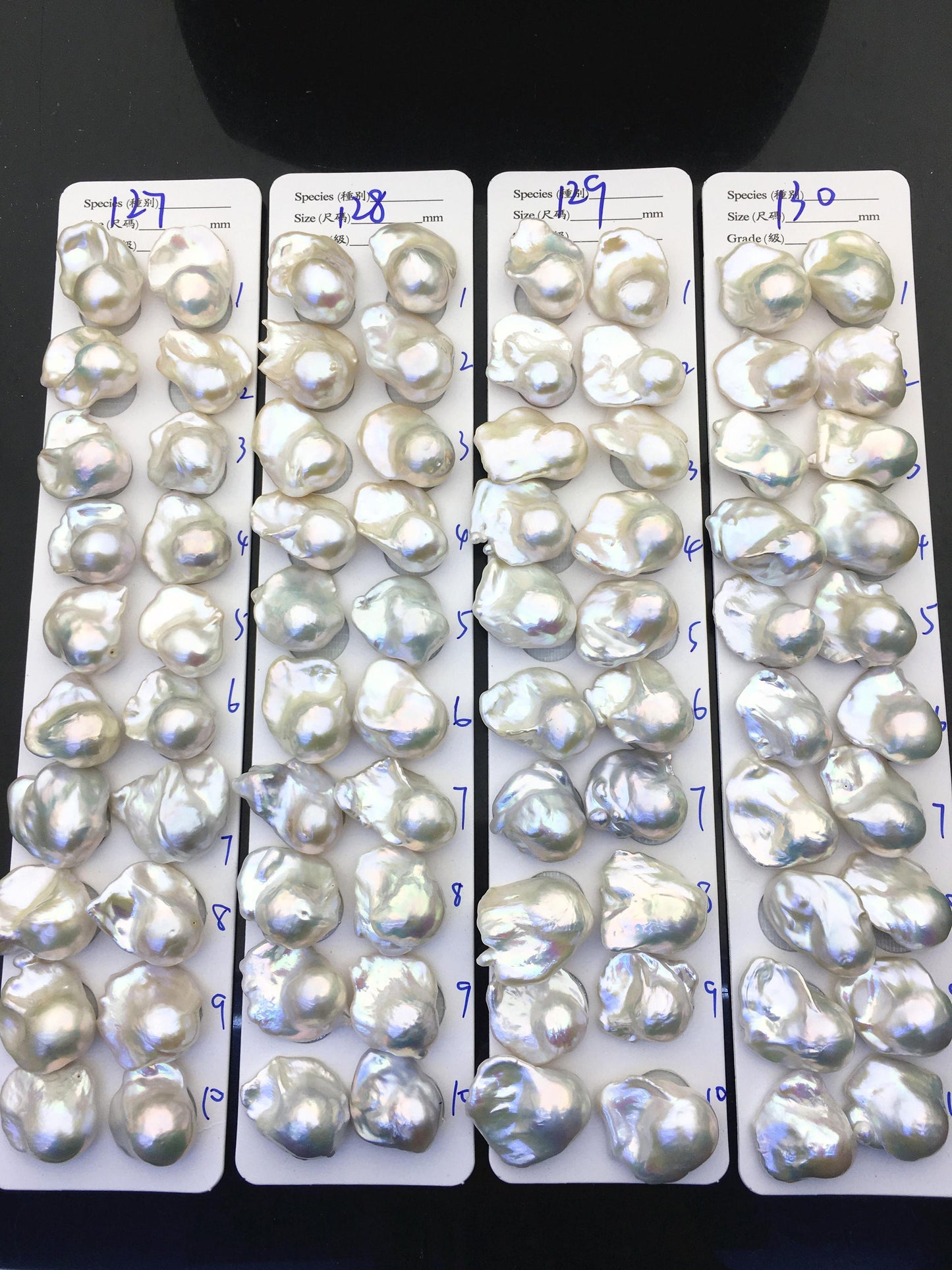 1 pair AAA 17-20x20-25mm White Flameball Pearl Pairs,no hole,Baroque Cultured Freshwater Pearl,flameball pearls,FL15-3A-8-59