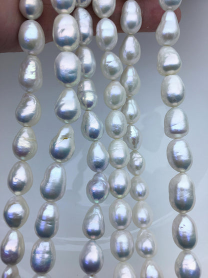 AA+ 9-11mm white long teardrop freshwater pearls,Christmas,Valentine's Day gift,for pearl necklace,Love,Happiness,LR10-T10