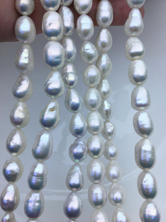 AA+ 9-11mm white long teardrop freshwater pearls,Christmas,Valentine's Day gift,for pearl necklace,Love,Happiness,LR10-T10