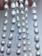 AA+ 9-11mm white long teardrop freshwater pearls,Christmas,Valentine's Day gift,for pearl necklace,Love,Happiness,LR10-T10