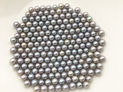 10pcs AAA 4.5-5mm gray seed freshwater akoya pearl bead,white freshwater round loose pearl wholesale,tiny pearl supply,RP4-3A-10