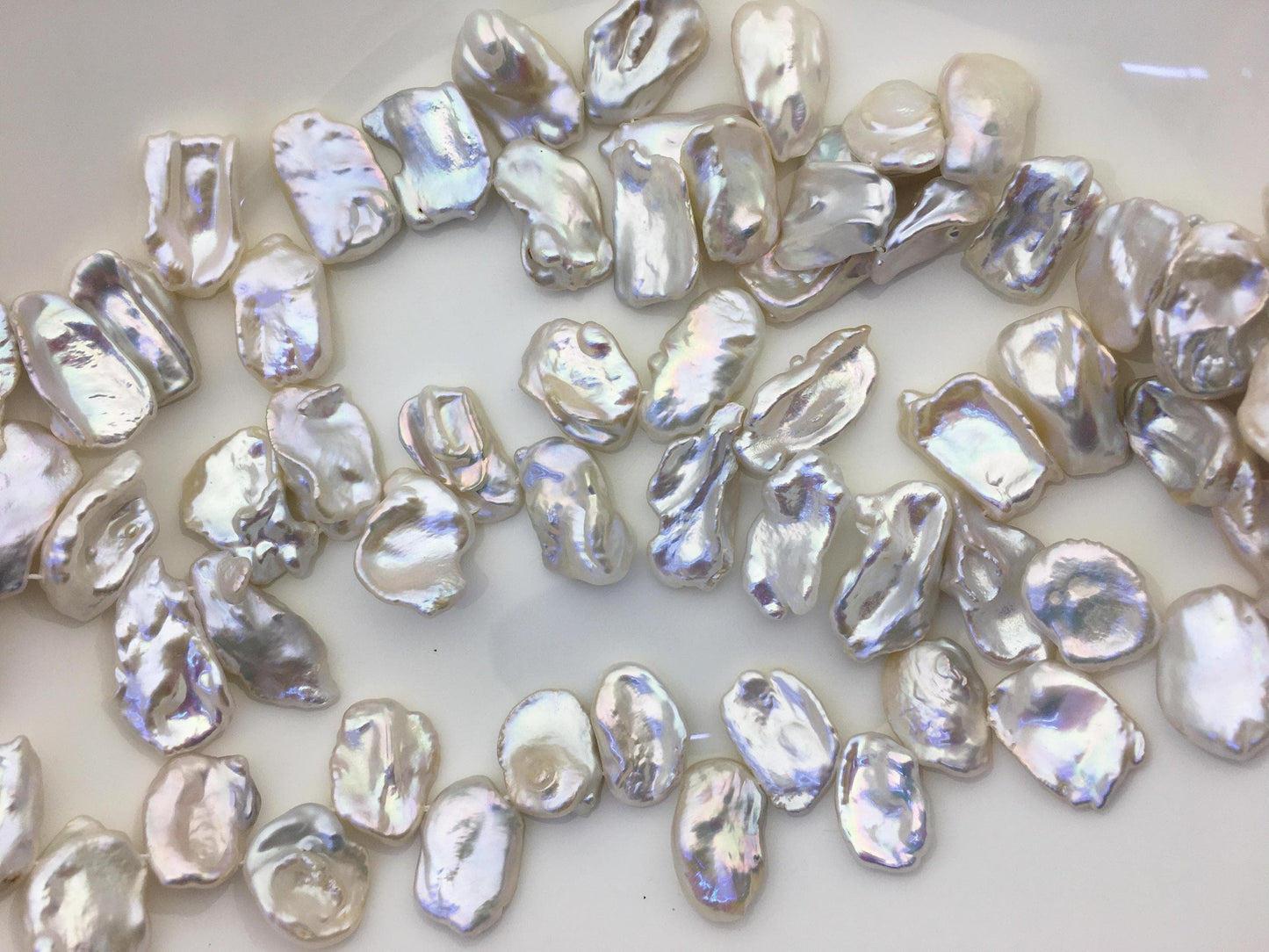 AAA 11-13mm White Keshi Freshwater Pearls,keshi pearl strands,ZS-129-17