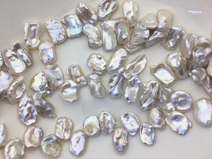 AAA 11-13mm White Keshi Freshwater Pearls,keshi pearl strands,ZS-129-17
