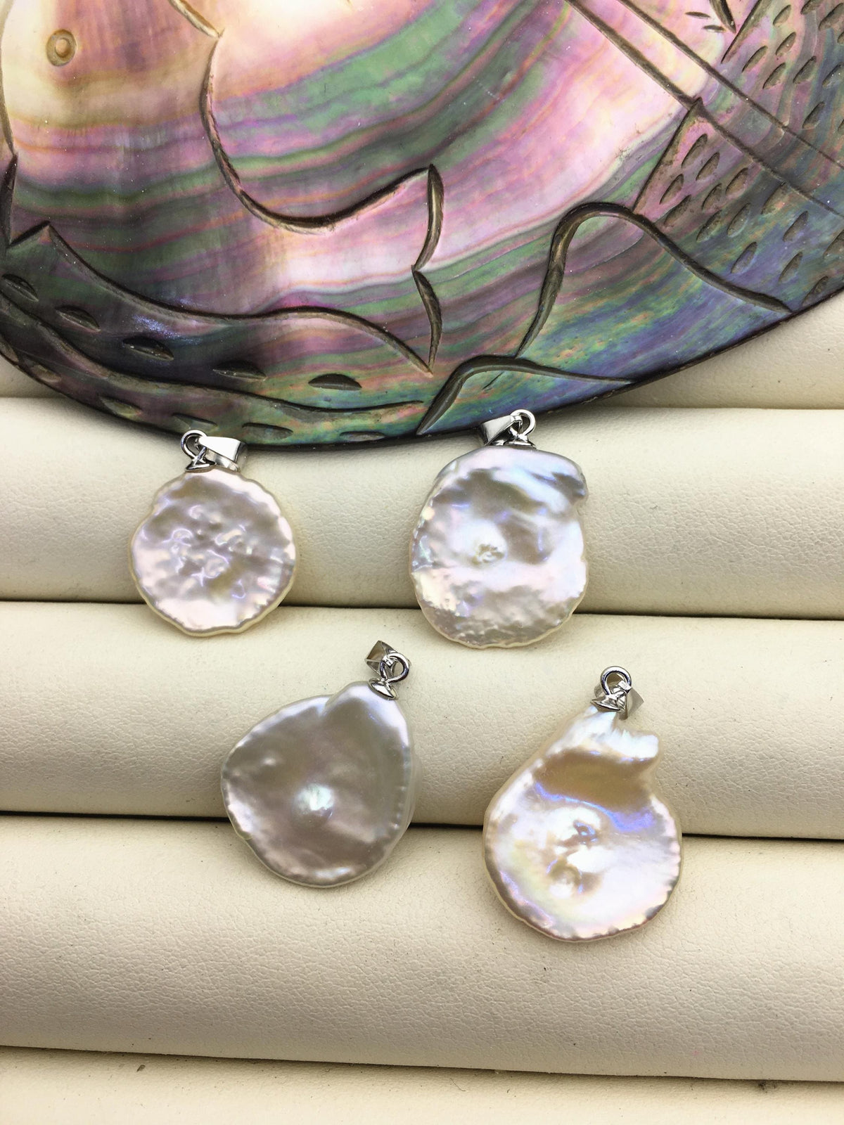 1pc AAA 16-18mm Big Light Pink keshi pearl pendant necklace,S925 Sterling silver pendant,NC1-T59