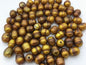 20pcs AA 11-12mm*11.3-14mm brown rice 2.2mm large hole freshwater pearls,Oval pearl,teardrop pearl,LR11-2A-7