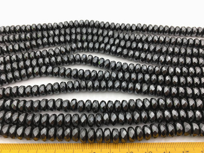 Hematite,4x8mm Rondelle Beads,AAA, 85pcs,15.5 inches,G50-B48-001