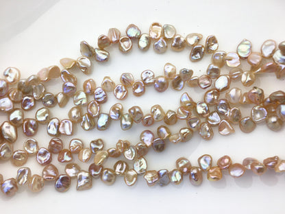 AAA+ 7-8mm Natural Purple Keshi Freshwater Pearls,keshi pearl strands,ZS-129-20