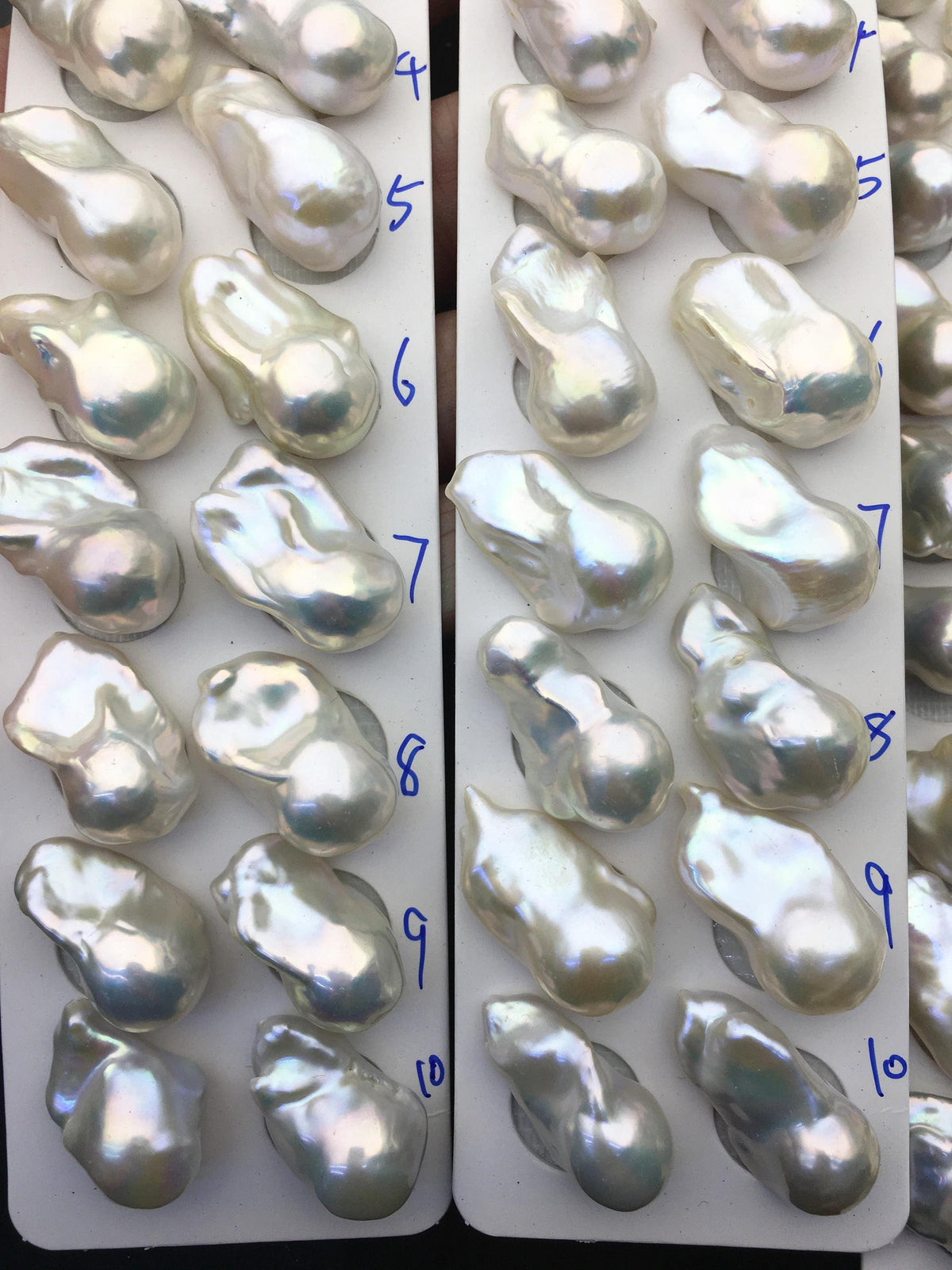 1 pair AAA 13-18x20-28mm White Flame ball Pearl Pairs-0.9mm top half hole-large Baroque freshwater pearl pairs,Fire Ball Pearl,FL15-3A-8-41