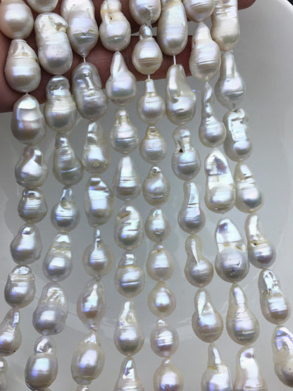 15.5'' AA 11-13mm white flame ball pearl,FL15-2A-5-70