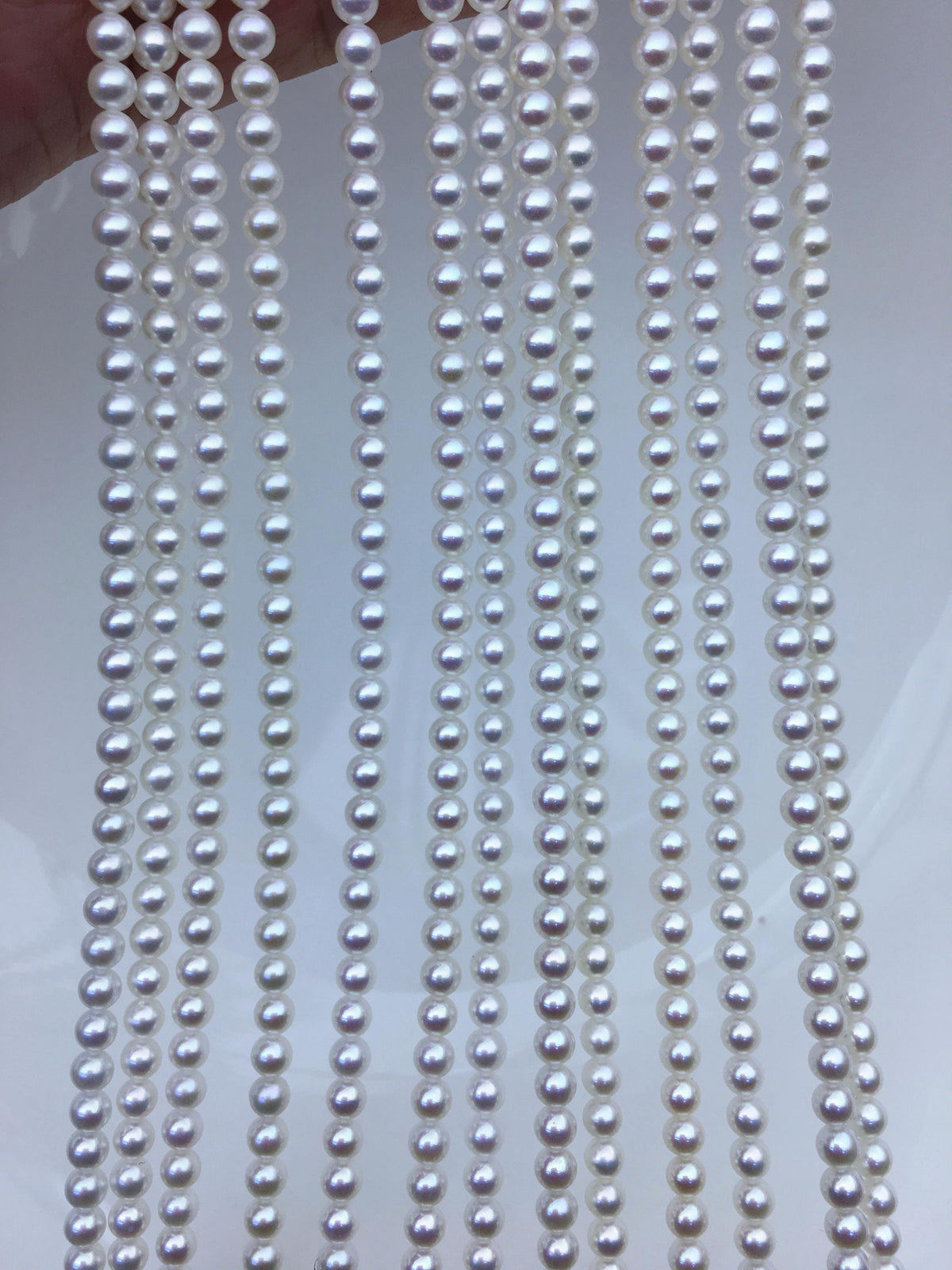 AAA 3.5-4mm white round freshwater pearls, seed pearl,white pearl,full strand,round pearl strands,pearl wholesale,RP3-3AY-GJ-6