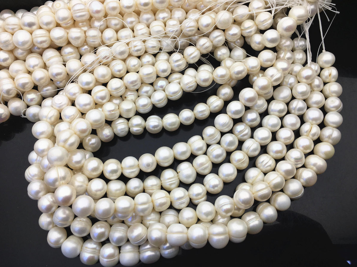 AA 10.3-11.3mm white circle ring potato freshwater pearls,CR11-2A-4