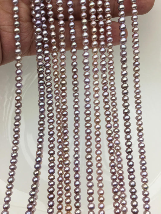 AAA 3.5-4mm deep purple potato freshwater pearls,seed lavender pearl,diy pearl,CR3-3A-5