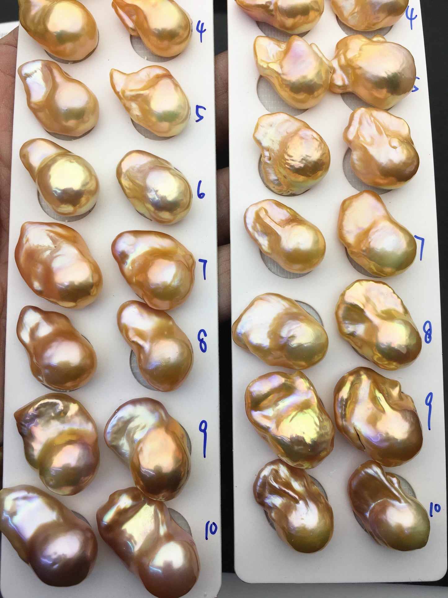 1 pair AAA 13-15mm Natural pink peach Rainbow Flame ball Pearl Pairs - large Baroque freshwater pearl pairs,Fire Ball Pearl,FL15-3A-8-21