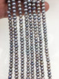 AA+ 4.5-5mm tiny gray button round freshwater pearls,Rondelle pearl Beads,white loose pearl strands,SM4-2A-21