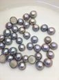 39pcs AA+ 13-16mm gray Baroque half ball cut Freshwater Pearls,no hole,MB-T4