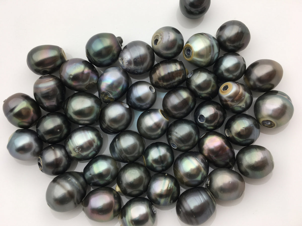 11-13mm big Single Drop Green Black Tahitian pearl Leather Cord bracelet,SELECT leather color, Pearl Leather bracelet,Le10-006