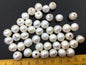 20pcs AA 10.4-11.4mm white Rondelle freshwater pearls,2.2mm large hole,SM11-2A-4